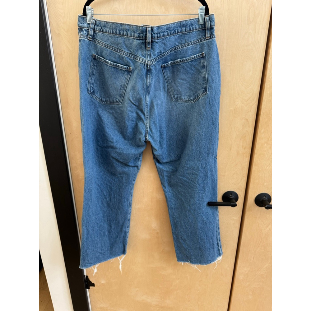 Women's FRAME Le Jane Crop Jeans Size 33 Blue - Picture 4 of 4